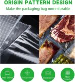 Vacuum Sealer Bags Rolls 11" x 16' (3 Rolls) BPA Free Vacuum Seal Bags for Food Heavy Duty Puncture Prevention Bags Rolls for Custom Fit Airtight Food Storage and Sous Vide - Image 5