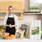 Vacuum Sealer Bags Rolls 11" x 16' (3 Rolls) BPA Free Vacuum Seal Bags for Food Heavy Duty Puncture Prevention Bags Rolls for Custom Fit Airtight Food Storage and Sous Vide - Image 8