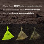 ANECO 100% Certified Home Compostable Dog Poop Bags (135 Count/9 Rolls), Large Poop Bags for Dogs & Cats, Extra Strong & Leak-proof Pet Waste Bags, California - Image 4