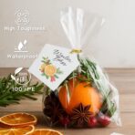 Cellophane Bags 100 PCS 6x10 Inches Clear Gift Gags with Ties Plastic Treat Party Favor Candy Bags for Gift Giving, Packaging Snack, Products - Image 3