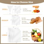 Cellophane Bags 100 PCS 6x10 Inches Clear Gift Gags with Ties Plastic Treat Party Favor Candy Bags for Gift Giving, Packaging Snack, Products - Image 8