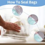 Cellophane Bags, 100 Pcs Resealable Clear Poly Bags for Clothes, Party Favors, Artwork & Decorative Wrappers(10x14) - Image 6