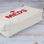 Medication Bag Travel Pill Organiser | Compact Cosmetic First Aid Kit, Perfect Health Gift, Small Cotton Pouch For Meds (Style H) - Image 3