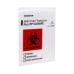 McKesson Biohazard Specimen Transport Bags - Zip Closure, with Document Pouch, Clear, Non-Sterile, No Rubber Latex - 8 in x 10 in, 1000 Count - Image 4