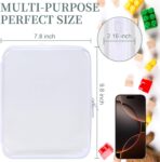 3 Pack Clear Hard Shell Zipper Case, Clear Zipper Pouches Waterproof Makeup Organizer & Travel Toiletry Bag, Diaper Bag Organizing Pouches, Plastic Pouch for Office Home Storage, Large Size - Image 4