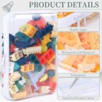 3 Pack Clear Hard Shell Zipper Case, Clear Zipper Pouches Waterproof Makeup Organizer & Travel Toiletry Bag, Diaper Bag Organizing Pouches, Plastic Pouch for Office Home Storage, Large Size - Image 6