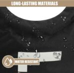 DOKEHOM 90L Large Laundry Basket, Collapsible Laundry Bag, Freestanding Tall Clothes Hamper, Foldable Washing Bin (Black) - Image 5