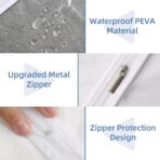 40" All Clear Garment Bags for Hanging Clothes, 12 Packs Suit Bags for Closet Storage, Plastic Waterproof Suit Cover Bags with Zipper for Coats, Jackets, Shirts (Set of 12) - Image 6