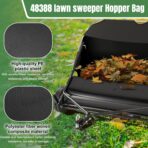 Upgraded 48388 Hopper Bag Assembly, Lawn Bag Fit for agri-Fab 42" Tow Lawn Sweeper Parts, Leaf Sweeper Bag Replacement for 45-0320 Lawn Sweeper - Image 4