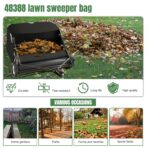 Upgraded 48388 Hopper Bag Assembly, Lawn Bag Fit for agri-Fab 42" Tow Lawn Sweeper Parts, Leaf Sweeper Bag Replacement for 45-0320 Lawn Sweeper - Image 8