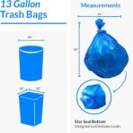 Reli. SuperValue 13 Gallon Recycling Bags | 500 count Bulk | Tall Kitchen | Blue Trash Bags - Image 7