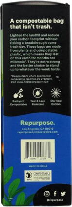 Repurpose Compostables Repurpose 100% Compostable Plant-based 13 Gallon Tall Kitchen Bags, Compostable Standards, Pack - 1 - Image 8