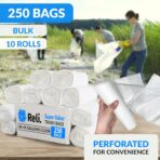 Reli. 40 to 45 Gallon Trash Bags Heavy Duty | 250 Trash Bags | Super Sizeable, Clear, Garbage for Serious Cleanup - Image 4