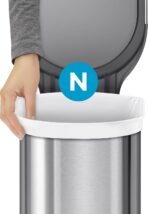 simplehuman Code N 60 Count, Dispenser Pack Custom Fit Liners, Drawstring Trash Bags, 45-50 Liter / 11.9-13.2 Gallon, White - Image 5