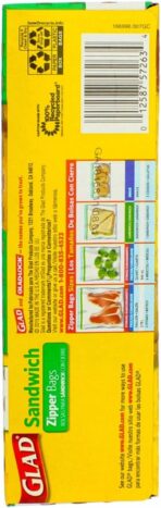 Glad Food Storage Zipper Sandwich Bags 50 Count Box (Pack of 3) - Image 3