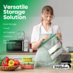 DiRose Gallon Slider Storage Bags, Easy Open Zip, Ideal for Food Storage and Organization, 100 Count - Image 7