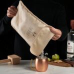Viski Bartender’s Lewis Ice Bag - Extra Large Professional Grade Canvas Ice Crushing Bag with Reinforced Seams for Chilled Cocktails - 10″ x 18″ Set of 1 - Image 6