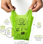 PLANET POOP Home Compostable Dog Poop Bags for Small Pets, 60 Mini Size Dog Waste Bags with Handles, Un-Scented Leakproof Doggy or Cat Bag, Plant Based Pet Supplies - Image 4