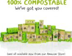 PLANET POOP Home Compostable Dog Poop Bags for Small Pets, 60 Mini Size Dog Waste Bags with Handles, Un-Scented Leakproof Doggy or Cat Bag, Plant Based Pet Supplies - Image 8