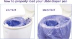 Ubbi Diaper Pail Plastic Bags, Disposable Baby Waste Bags, 3 Pack, 75 Count, 13-Gallon Bags - Image 4