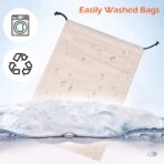 MISSLO Cotton Breathable Dust-proof Drawstring Storage Pouch Bag (Pack 3 M) - Image 7