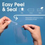 9" X 12" Self-Sealing Cellophane Bags (1000 Count) Clear Poly Packaging for Shirts, Clothing, Apparel - Reinforced Resealable Cello Bags for Small Business Shipping - Spartan Industrial - Image 6