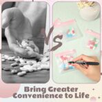 24 Pieces Pill Pouch Bags Zippered Pill Pouch Set Reusable Translucent Medicine Organizer Self Sealing Medicine Bag Travel Plastic Pill Bags with Slide Lock Pill Baggies for Pills (Light Pink) - Image 6