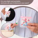 24 Pieces Pill Pouch Bags Zippered Pill Pouch Set Reusable Translucent Medicine Organizer Self Sealing Medicine Bag Travel Plastic Pill Bags with Slide Lock Pill Baggies for Pills (Light Pink) - Image 7