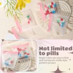 24 Pieces Pill Pouch Bags Zippered Pill Pouch Set Reusable Translucent Medicine Organizer Self Sealing Medicine Bag Travel Plastic Pill Bags with Slide Lock Pill Baggies for Pills (Light Pink) - Image 8