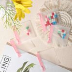 24 Pieces Pill Pouch Bags Zippered Pill Pouch Set Reusable Translucent Medicine Organizer Self Sealing Medicine Bag Travel Plastic Pill Bags with Slide Lock Pill Baggies for Pills (Light Pink) - Image 10