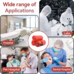 Klmnop 200 Pack Biohazard Waste Bags, 3 Gallon 14.57 x 18.9in Heavy-Duty Red Trash Bag, Medical-Grade Biohazard Waste Disposal Bags for Safety Waste Disposal(Red) - Image 7