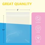 iMailer - 1000 Pcs- 8" x 10" Plastic Zip Poly Bags- Clear Resealable Zip Bag for Art Prints, Brochure, Photoes, Handicraft Gift - Image 3