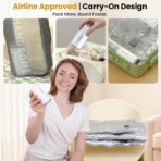 Vacuum Bags for Travel with Rechargeable Digital Display air Pump,15 PCS Combo Travel Size Vacuum Seal Bags for Luggage and Suitcase,Space Saver for Clothes,Home Storage - Image 6