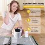 Vacuum Bags for Travel with Rechargeable Digital Display air Pump,15 PCS Combo Travel Size Vacuum Seal Bags for Luggage and Suitcase,Space Saver for Clothes,Home Storage - Image 7