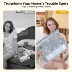 Vacuum Bags for Travel with Rechargeable Digital Display air Pump,15 PCS Combo Travel Size Vacuum Seal Bags for Luggage and Suitcase,Space Saver for Clothes,Home Storage - Image 8