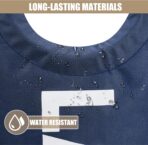 DOKEHOM 90L Large Laundry Basket, Collapsible Laundry Bag, Freestanding Tall Clothes Hamper, Foldable Washing Bin (Dark Blue) - Image 5