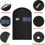 Univivi 10 Pack Suit Bags Garment Bag for Men Storage, 40-Inch Suit Bags for Closet Storage with Clear Window and ID Card Holder for Suit Jacket, Skirt, Shirt and Coat - Image 4