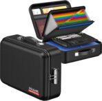 COLCASE Fireproof Document Box with Lock, Hard Fireproof Waterproof Box Creative Hard-Shell Design Fireproof Safe Box Document Organizer for Important Documents Certificates Laptop Passports Black - Image 9