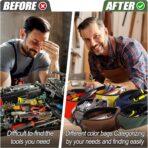 ANPHSIN 6 Pack Canvas Tool Bags Pouches - 11.2''x 7'' Heavy Duty Zipper Pouch Set, Multipurpose Small Tools Storage Organizer with Dependable Zipper - Image 3