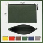ANPHSIN 6 Pack Canvas Tool Bags Pouches - 11.2''x 7'' Heavy Duty Zipper Pouch Set, Multipurpose Small Tools Storage Organizer with Dependable Zipper - Image 5
