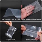 500 Pcs Small Plastic Zip Bags, 5 Sizes, 2 Mil Thick Clear Reclosable Poly Baggies for Jewelry, Treats, Candy, Party Favors, Storage - Image 4