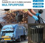 Charmount 55 Gallon Trash Bags,1.5 Mil-37"x 56" W/Ties Black Large Heavy Duty Garbage Bags for Outdoor, Yard Work, Lawn & Leaf Bags 30 Count - Image 7