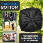 Reli. 95 Trash Bags Heavy Duty | 30 Trash Bags | Super Sizeable for Serious Garbage Cleanup (Black) - Image 5