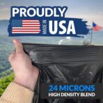 Reli. 95 Trash Bags Heavy Duty | 30 Trash Bags | Super Sizeable for Serious Garbage Cleanup (Black) - Image 6
