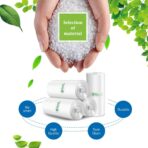 2.6 Gallon 220 Counts Small Trash Bags Garbage Bags by Teivio, Bathroom Trash Can Bin Liners, Small Plastic Bags for home office kitchen,fit 10 Liter, 2,2.5,3 Gal, Clear - Image 8