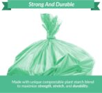Reli. Compostable 4 Gallon Trash Bags | 180 Count | ASTM D6400 | Green | Eco-Friendly | For Compost - Image 4
