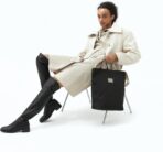 Recycled Polyester Laptop Tote Bag with Pockets and Zipper, Lightweight Crossbody Water Repellent, Fit 14" Laptop - IWP - Image 8