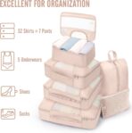 Veken 8 Set Packing Cubes, Cruise Ship Travel Essentials Accessories for Beach Vacation, Personalized Gifts for Women Mom Her, Suitcase Organizer Bags for Luggage with Hanging Toiletry Bag - Image 7