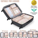 Veken 8 Set Packing Cubes, Cruise Ship Travel Essentials Accessories for Beach Vacation, Personalized Gifts for Women Mom Her, Suitcase Organizer Bags for Luggage with Hanging Toiletry Bag - Image 8