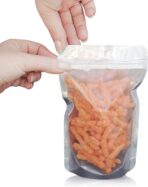 5" x 8" Stand Up Pouch Bags, 100 Pack – Clear Front & Aluminum Foil Back, Resealable and Heat Sealable Storage Bags for Food, Snacks, Coffee, Candy, and More - Image 5